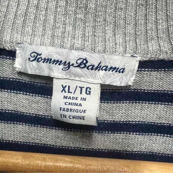 Tommy Bahama Tami Striped Zip-Up Cardigan Sweater with Pockets Size XL - Picture 5 of 8